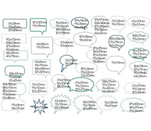 Stickserie - Sprechblasen